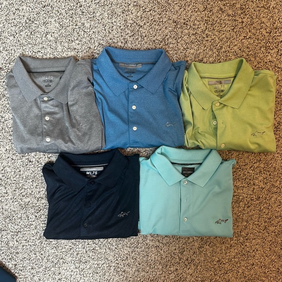Greg Norman ML75 Performance Golf Polos Size Large LOT of 5 shirts - Picture 2 of 12